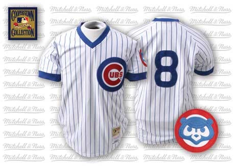 80% Discount Chicago Cubs 8 Andre Dawson White(Blue Strip) Throwback MLB Jersey